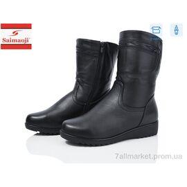 Чоботи жіночі зручні Зима FA18-1 (6 пар р.41-43) "Saimaoji" недорого оптом від прямого постачальника