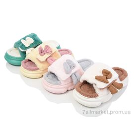 Тапки жіночі для будинку Зима F9 mix (12 пар р.36-41) "M&L  Alex13" недорого оптом від прямого постачальника