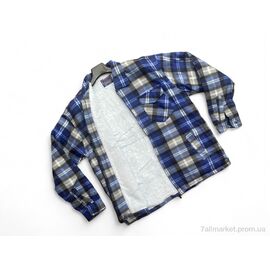 Чоловіча сорочка Зима 009-7 (10 шт. р.сіткаM/L-3XL/4XL) "Verton" недорого оптом від прямого постачальника