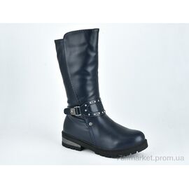 Фотография Сапоги детские красивые зима W139-2 blue (8 пар р.32-37) "Violeta" недорого оптом от прямого поставщика