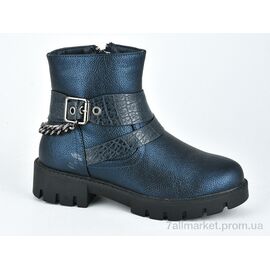 Фотография Ботинки детские удобные зима W136-2 blue (8 пар р.33-38) "Violeta" недорого оптом от прямого поставщика