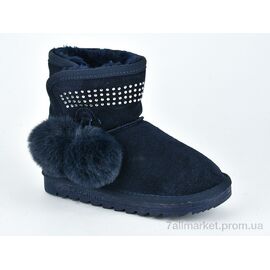 Фотография Угги детские утепленные зима W1-103 blue (8 пар р.28-32) "Violeta" недорого оптом от прямого поставщика