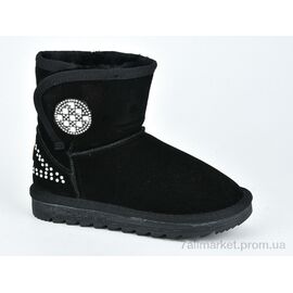 Фотография Угги детские утепленные зима W1-102 black (8 пар р.28-32) "Violeta" недорого оптом от прямого поставщика