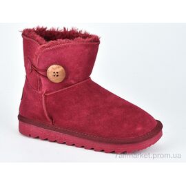 Фотография Угги детские утепленные зима W1-101-2 wine (8 пар р.33-37) "Violeta" недорого оптом от прямого поставщика