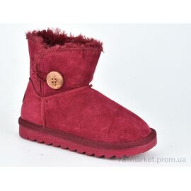 Фотография Угги детские утепленные зима W1-101 wine (8 пар р.28-32) "Violeta" недорого оптом от прямого поставщика
