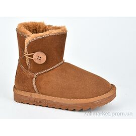 Фотография Угги детские утепленные зима W1-101 coffee (8 пар р.28-32) "Violeta" недорого оптом от прямого поставщика