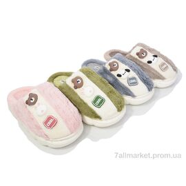 Фотография Тапки детские домашние зима MB9751 mix (12 пар р.30-35) "Deshman" недорого оптом от прямого поставщика