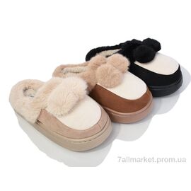Фотография Тапки женские для дома зима MD9625 mix (12 пар р.36-41) "Deshman" недорого оптом от прямого поставщика