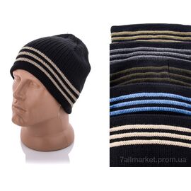 Шапка чоловіча Зима Полоска тонкая mix (5 шт. р.сітка58-60) "Red Hat" недорого оптом від прямого постачальника