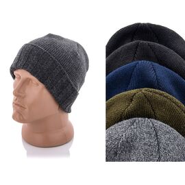 Шапка чоловіча Зима Ребро mix флис (5 шт. р.сітка58-60) "Red Hat" недорого оптом від прямого постачальника