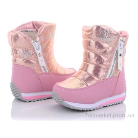 Дутики дитячі утеплені Зима C81116-4 (6 пар р.23-26) "Эльффей" недорого оптом від прямого постачальника