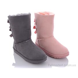 Уггі жіночі утеплені Зима ULJ140 mix (розовый,серый) (5 пар р.37-39) "Class Shoes" недорого оптом від прямого постачальника