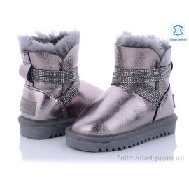 Уггі дитячі утеплені Зима B1011PM bronze (5 пар р.22-26) "Эльффей" недорого оптом від прямого постачальника