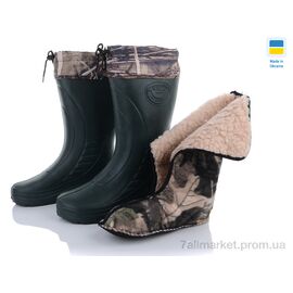 Чоботи з піни чоловічі Зима Крок Укр сапог с чулком Б 09 зелен (6 пар р.41-46) "Vladimir" недорого оптом від прямого постачальника