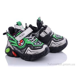 Кросівки дитячі модні Зима A212S green (12 пар р.21-26) "Мир" недорого оптом від прямого постачальника