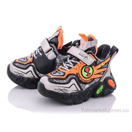 Фотография Кроссовки детские модные зима A212S orange (12 пар р.21-26) "Мир" недорого оптом от прямого поставщика