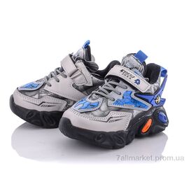 Фотография Кроссовки детские модные зима A216S blue (12 пар р.21-26) "Мир" недорого оптом от прямого поставщика