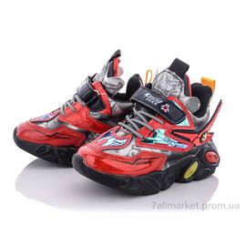 Фотография Кроссовки детские модные зима A216B red (12 пар р.26-31) "Мир" недорого оптом от прямого поставщика