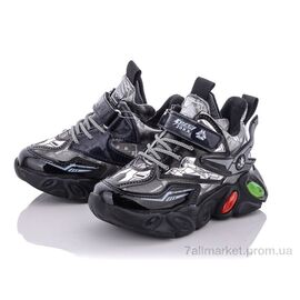 Фотография Кроссовки детские модные зима A216B grey (12 пар р.26-31) "Мир" недорого оптом от прямого поставщика