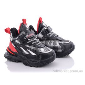 Фотография Кроссовки детские модные зима A267B red (12 пар р.26-31) "Мир" недорого оптом от прямого поставщика