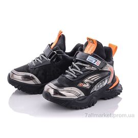 Фотография Кроссовки детские модные зима A266B orange (12 пар р.26-31) "Мир" недорого оптом от прямого поставщика