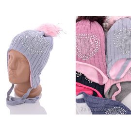 Фотография Шапка детская Зима 0111 mix флис (5 шт. р.сетка 50-52) "Red Hat" недорого оптом от прямого поставщика