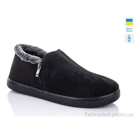 Черевики чоловічі стильні Зима Прогрес М411 чорний (6 пар р.41-45) "Progress" недорого оптом від прямого постачальника