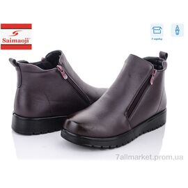 Черевики жіночі стильні Зима B17-10 (8 пар р.37-42) "Saimaoji" недорого оптом від прямого постачальника
