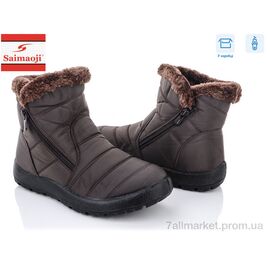 Фотография Дутики женские утепленные зима 8102-3 (8 пар р.37-42) "Saimaoji" недорого оптом от прямого поставщика