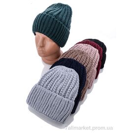 Фотография Женская шапка Зима OLK9 mix флис (5 шт. р.сетка 52-56) "Red Hat" недорого оптом от прямого поставщика