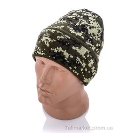 Шапка чоловіча Зима YG9 army green (5 шт. р.сіткаOne size) "Red Hat" недорого оптом від прямого постачальника