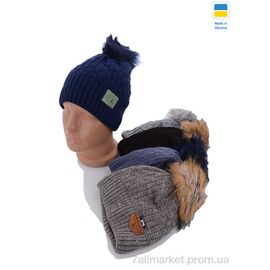 Фотография Шапка детская Зима 1636 mix флис (5 шт. р.сетка 50-52) "Red Hat" недорого оптом от прямого поставщика