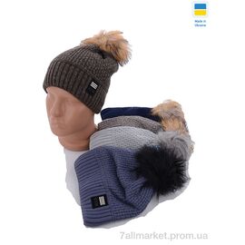 Фотография Шапка детская Зима 1637 mix флис (5 шт. р.сетка 50-52) "Red Hat" недорого оптом от прямого поставщика