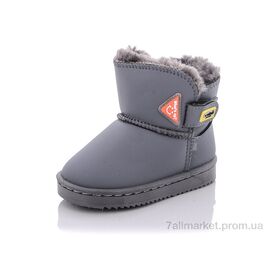 Фотография Угги детские утепленные зима A14-1 grey (12 пар р.19-24) "ASHIGULI" недорого оптом от прямого поставщика