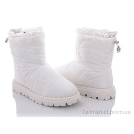 Дутики жіночі утеплені Зима M2(5908)-2 white (8 пар р.36-41) "Violeta" недорого оптом від прямого постачальника