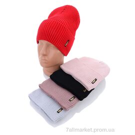 Фотография Женская шапка Зима GAL87 mix флис (5 шт. р.сетка 52-56) "Red Hat" недорого оптом от прямого поставщика