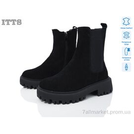 Черевики жіночі стильні Зима DW3500-1 (6 пар р.36-41) "ITTS" недорого оптом від прямого постачальника