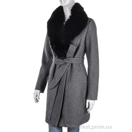 Пальто жіноче Зима 777 grey (5 шт. р.сіткаS-2XL) "Мир" недорого оптом від прямого постачальника
