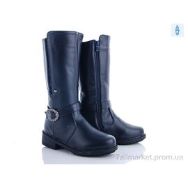 Фотография Сапоги детские красивые зима C543 blue (8 пар р.32-37) "Obuvok" недорого оптом от прямого поставщика