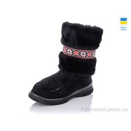 Фотография Угги женские утепленные зима Уги чорні вишивка Укр (10 пар р.37-41) "LiBang" недорого оптом от прямого поставщика