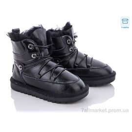 Фотография Угги детские утепленные зима L8034 чорний (10 пар р.27-36) "КалориЯ" недорого оптом от прямого поставщика