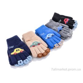 Рукавички для дітей Зима A638M mix (12 шт. р.сітка6-8) "KUINH" недорого оптом від прямого постачальника