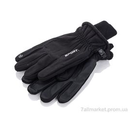 Чоловічі рукавиці Зима HX001 black (20 шт. р.сіткаOne size) "KUINH" недорого оптом від прямого постачальника