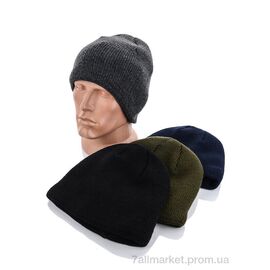 Шапка чоловіча Зима LEN17 mix флис (5 шт. р.сітка54-60) "Red Hat" недорого оптом від прямого постачальника