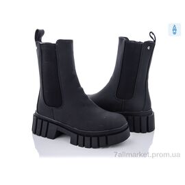 Черевики жіночі стильні Зима M24(M8227)-1 black (8 пар р.36-41) "Violeta" недорого оптом від прямого постачальника