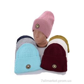 Фотография Женская шапка Зима Шапка жін. фліс mix (5 шт. р.сетка One size) "VIOLA" недорого оптом от прямого поставщика