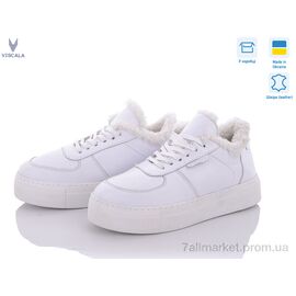 Фотография Кроссовки женские модные зима 21205 бел. (6 пар р.36-40) "Viscala" недорого оптом от прямого поставщика