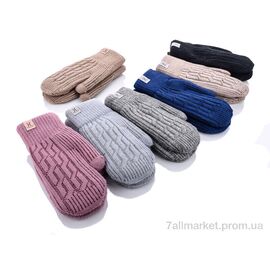 Фотография Варежки для женщин Зима 7834 mix (12 шт. р.сетка One size) "KUINH" недорого оптом от прямого поставщика