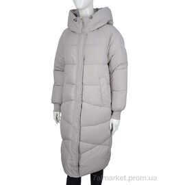 Пальто жіноче Зима 645 grey (4 шт. р.сіткаS-XL) "Hope" недорого оптом від прямого постачальника