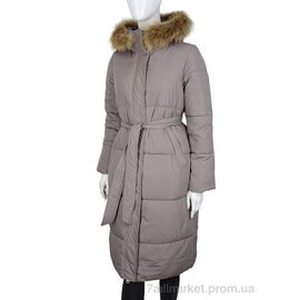 Фотография Пальто женское Зима 2096 d.beige (4 шт. р.сетка M-2XL) "Hope" недорого оптом от прямого поставщика